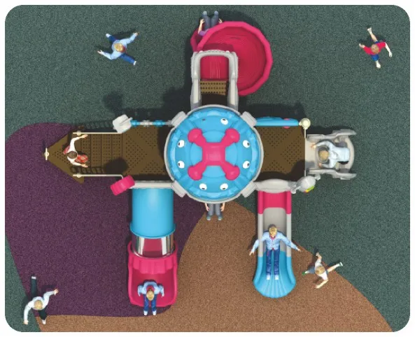 China Outdoor Plastic Playground Slide for Kids Garden Use CE Certified Playground Equipment