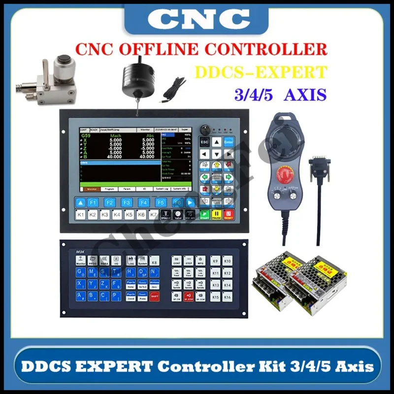 CNC DDCS EXPERT V2 M350 3axis4axis5Axis  Offline Controller Support Close-Loop Stepper/ATC Controller Replace DDCSV3.1 Mach3 MPG