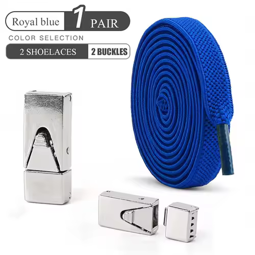 1 Pair No Tie Shoe Laces Press Lock Shoelaces Without Ties Elastic Laces Sneaker Kids Adult Widened Flat Shoelace for Shoes - Image 22