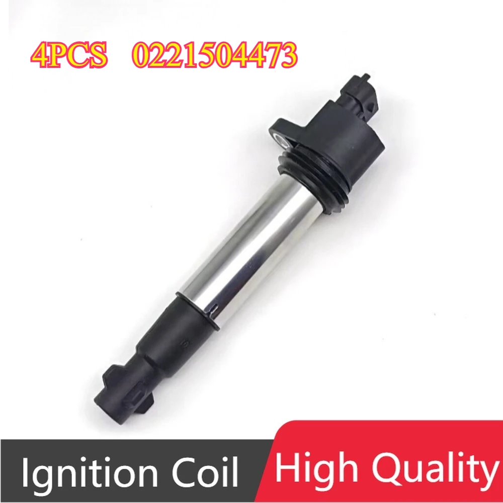 4Pcs 0221504473 2112370501010 0221504461 Ignition Coil For LADA 110 (2110) 111 (2111) 112 (2112) Kalina Hatchback Priora Estate