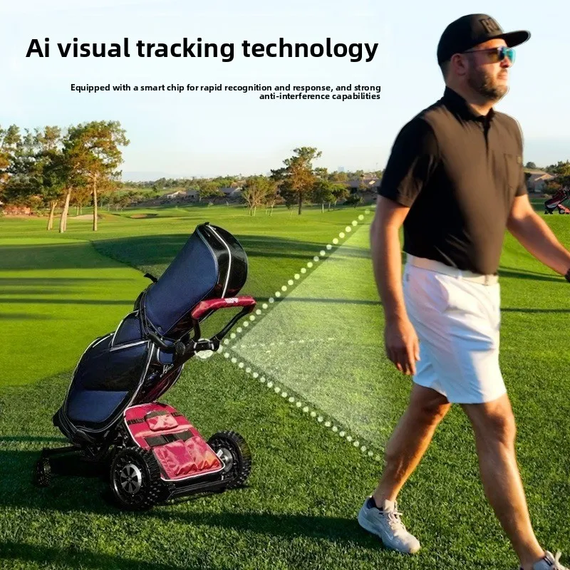 Golf chartered car Ai automatic follow/active avoidance easy up and down hill