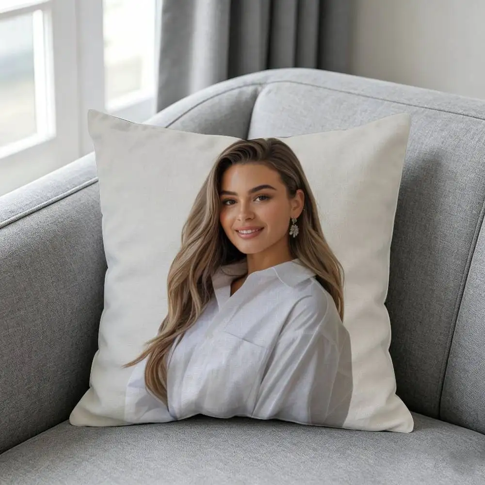 Kimiya-A Hoseini Model-l Pillow cover Soft Microfiber Pillowcase Home Sofa Decor Surprise Decorative printed.