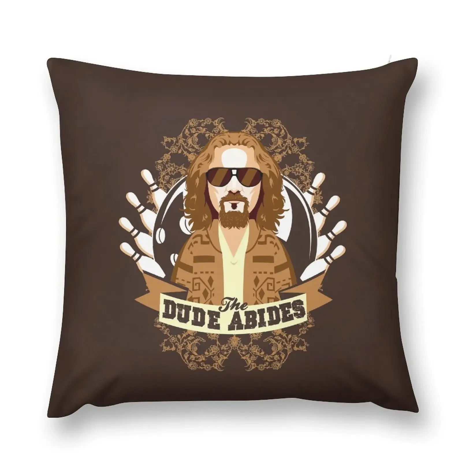 The Dude Abides Throw Pillow anime girl Bed pillowcases pillow