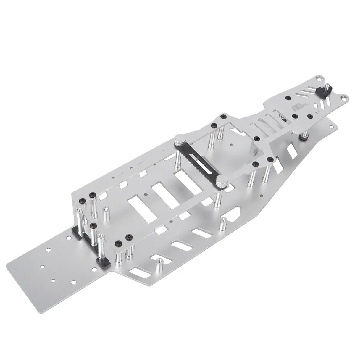 Kit de chasis superior inferior de aluminio para Traxxas 2WD Rustler VXL Bandit