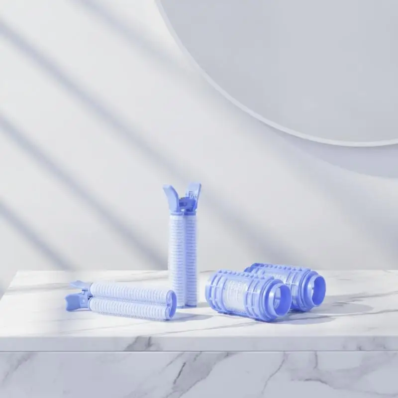 Time Saving Bangs Curling Rollers 4Pcs Non Slip Lazy Hair Curler Set DIY Hair Styling Accessories for Busy Mornings