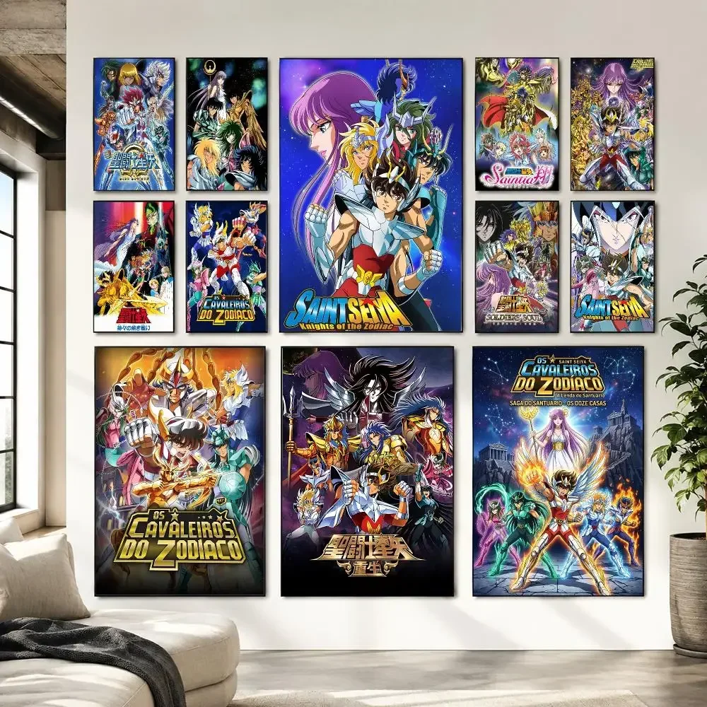 Best Seller S-Saint S-Seiya Painting Calligraphy Canvas Wall Art Living Room Bedroom Hallway ClearPrint Non-Fading&Gift