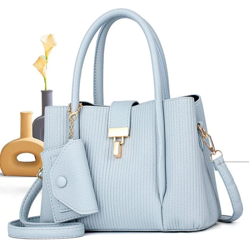 

Ladies Diaper Bag Elegant Classic Designer Leather Handbag Shoulder Crossbody Bag Minimalist Commuter