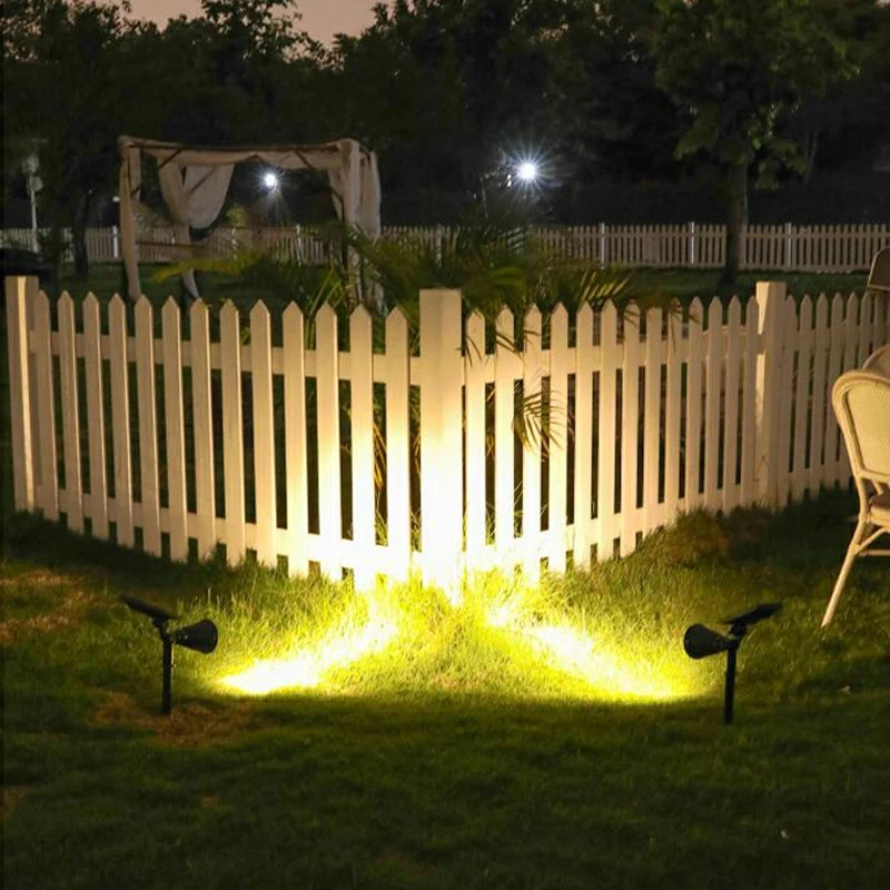 Solar Powered Garten Spot Licht RGB Ändern Straße Girlande Rasen Boden Lampe Wasserdicht Landschaft Outdoor Home Decor Beleuchtung