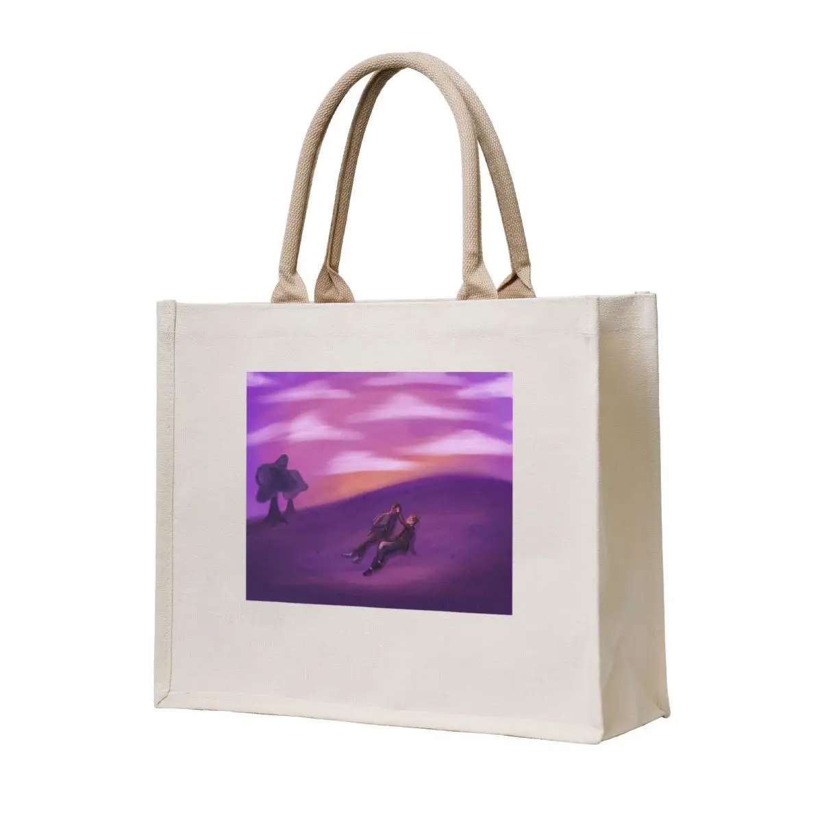 

cloud gazing under purple skies Tote Bag reusable shopping bag Reusable bags tote bag custom