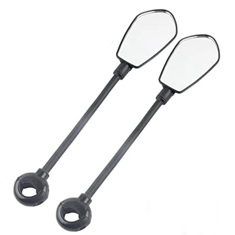 Bicycle Handlebar Rearview Mirror Adjustable Light Motorcycle Handlebar Mirror Road Bike Scooter Rearview Mirror (2PCS)