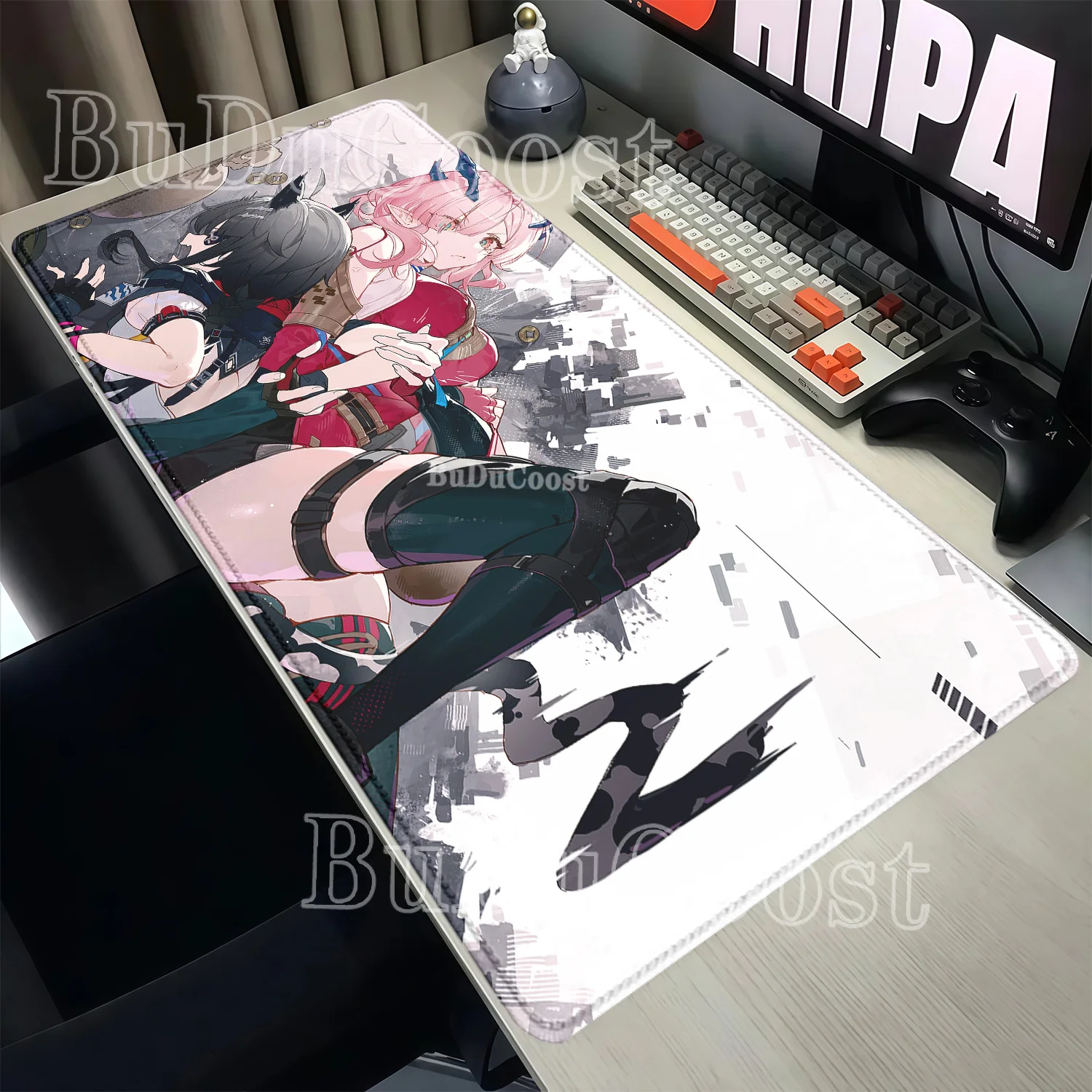 Mousepad Arknights Endfield Overlock Gaming Mouse Pad Rubber Non-slip PC Office Accessories Sexy Anime Girl HD Printing Desk Mat