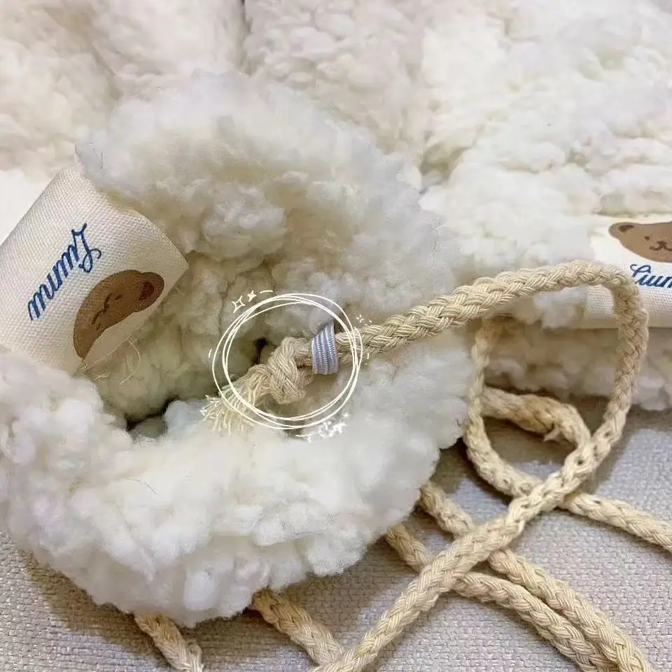 

Мягкие и удобные перчатки с узором милого медведя и веревкой для подвешивания, утолщенные, защищающие от холода и ветра, для езды на велосипеде на открытом воздухе