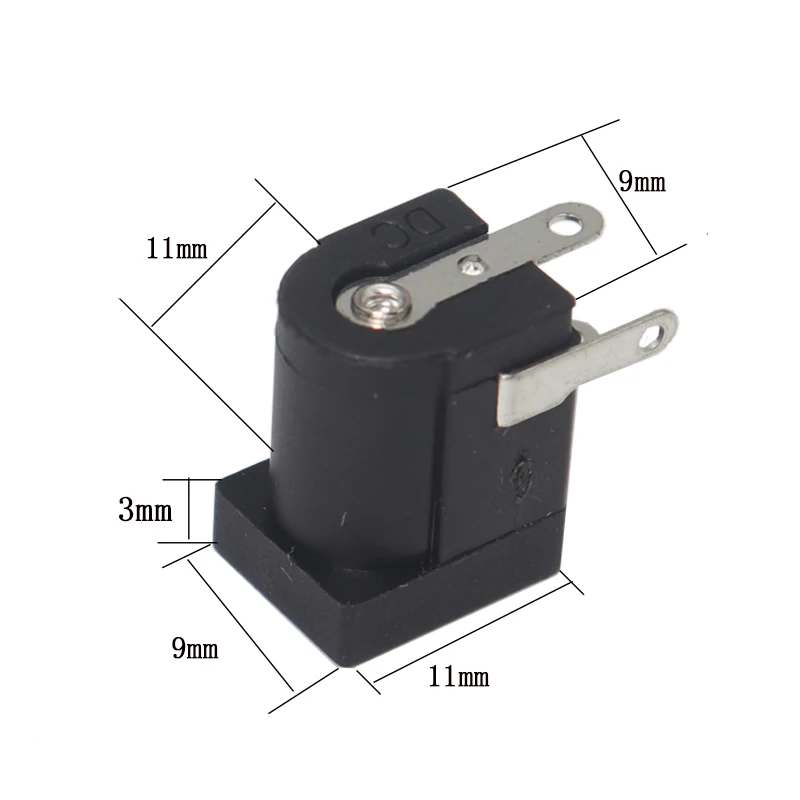 【50-10PCS】5.5x2.1/2.5mm DC-005 DC Power Jack Socket DC Female Connectors Supply Barrel-Type Right Angle PCB Mount Termin