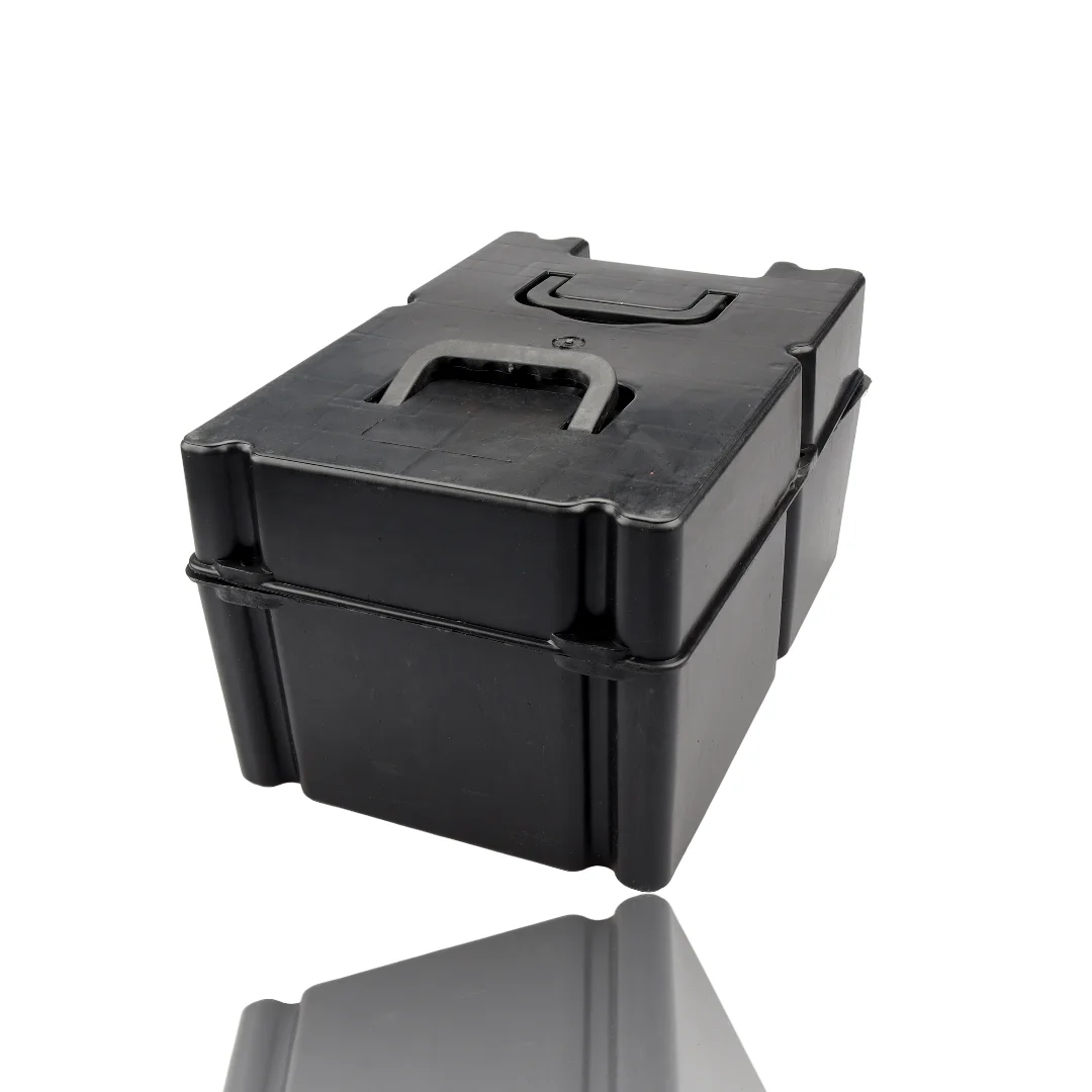 Caja de batería para vehículo eléctrico, caja gruesa de 60V48V20ah, caja de batería de tendón de carne de goma cocida, batería de plomo-ácido Simple anticaída