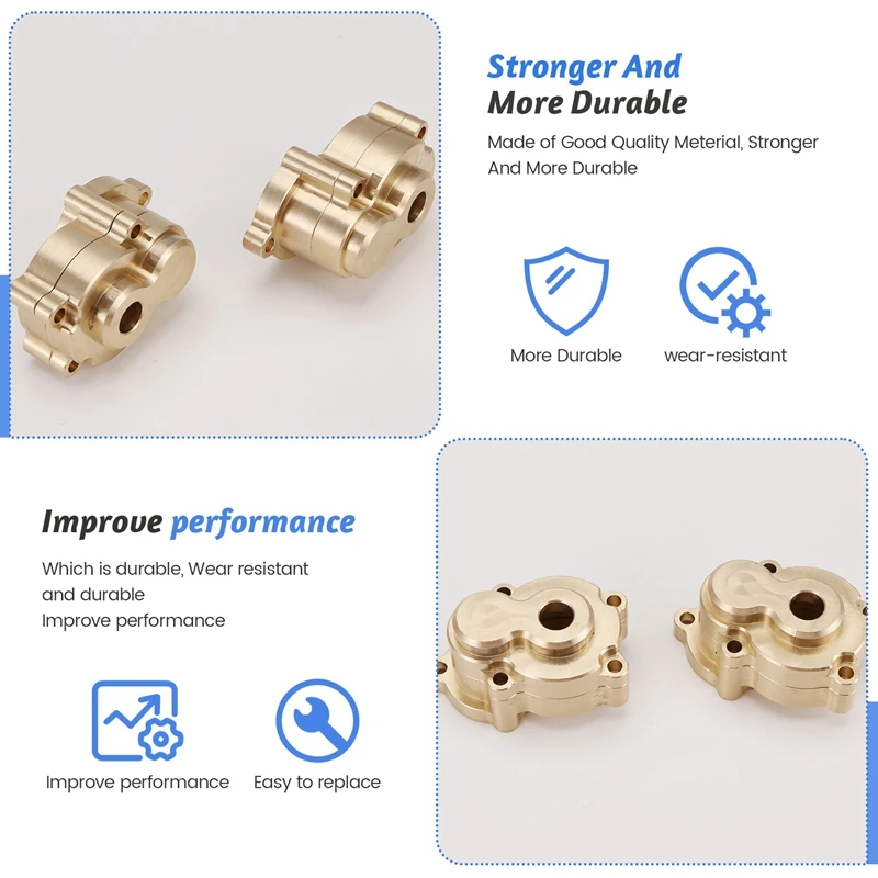 RC Car Upgrade Brass Back Cup Kit For MJX H8H 1/10 YK4102 YK4103 YK4104 YK4106 YK4082 YK4083 RC Car Upgrade Part