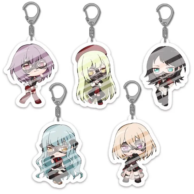 SD BanGDream Ave Mujica Sakiko Togawa Kawaii Acrylic Keychain Keyring Strap Figure Hanging Accessories Cosplay Decoration