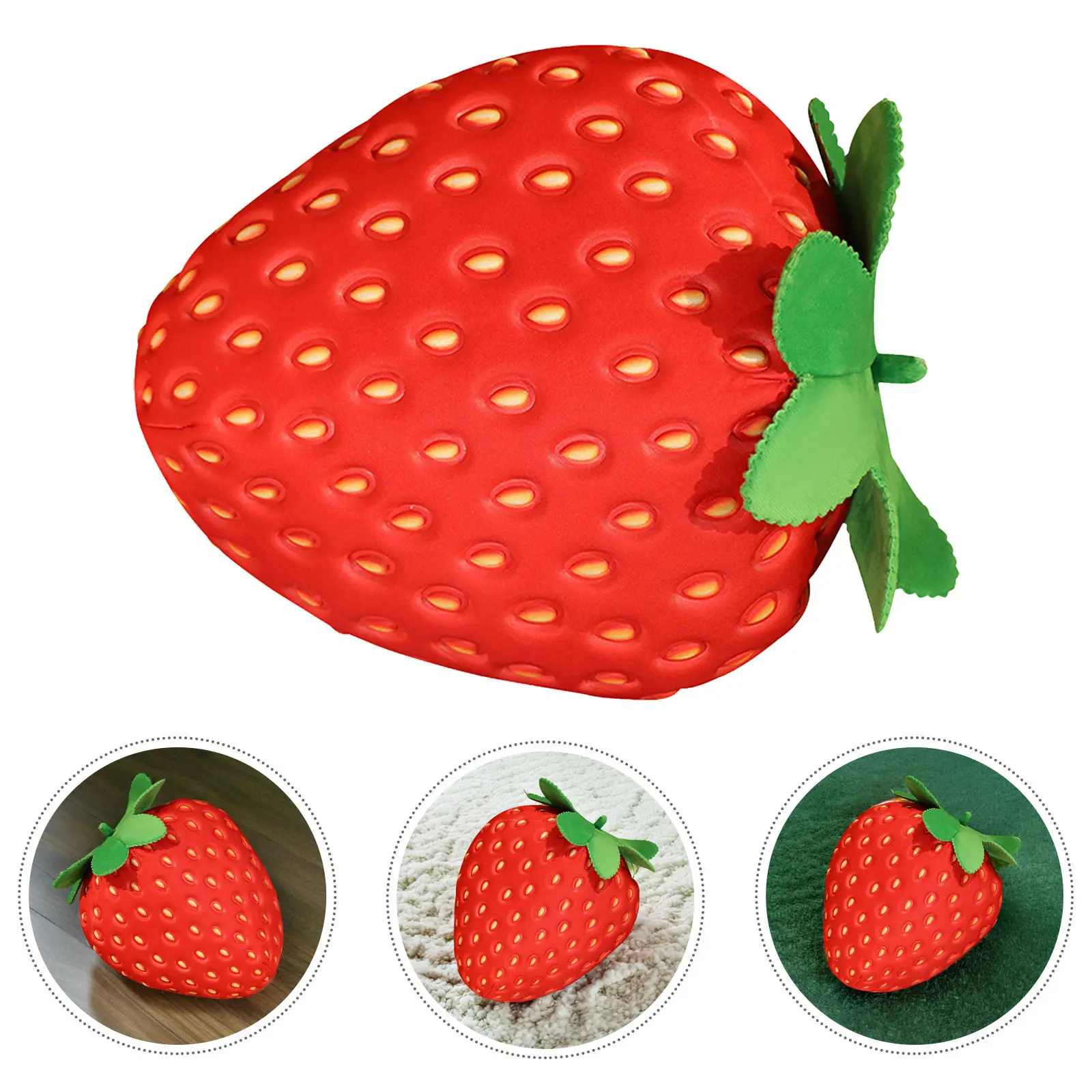 

Cartoon Fruit Pillow Strong Stitching Resists Deformation Perfect for Sofa Chair Floor Use Soft Comfortable Hugging Pillow Home
