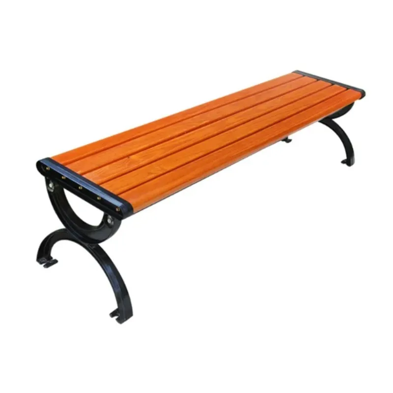 

Простая металлическая скамейка для наружного сада для общественных мест и ландшафтного дизайна