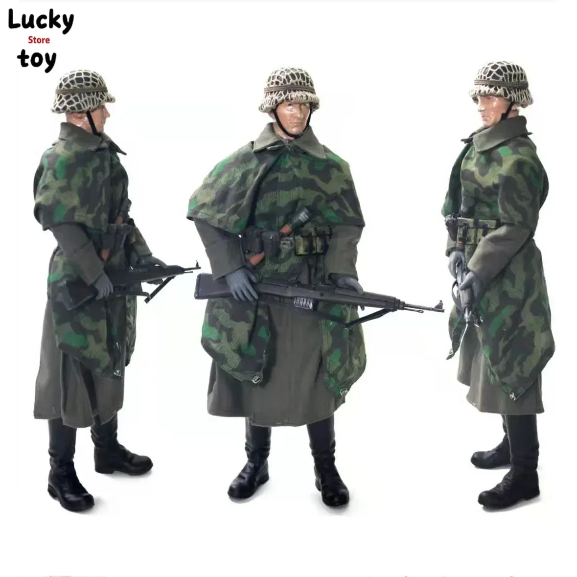 Camouflage 1/6 Scale Germanic Field Army Infantry Male Soldier Action Figures Full Set Toys