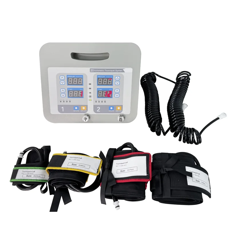 Hospital ICU Hemostat Automatic Pneumatic Tourniquet with 8 Reusable Cuff for Surgery