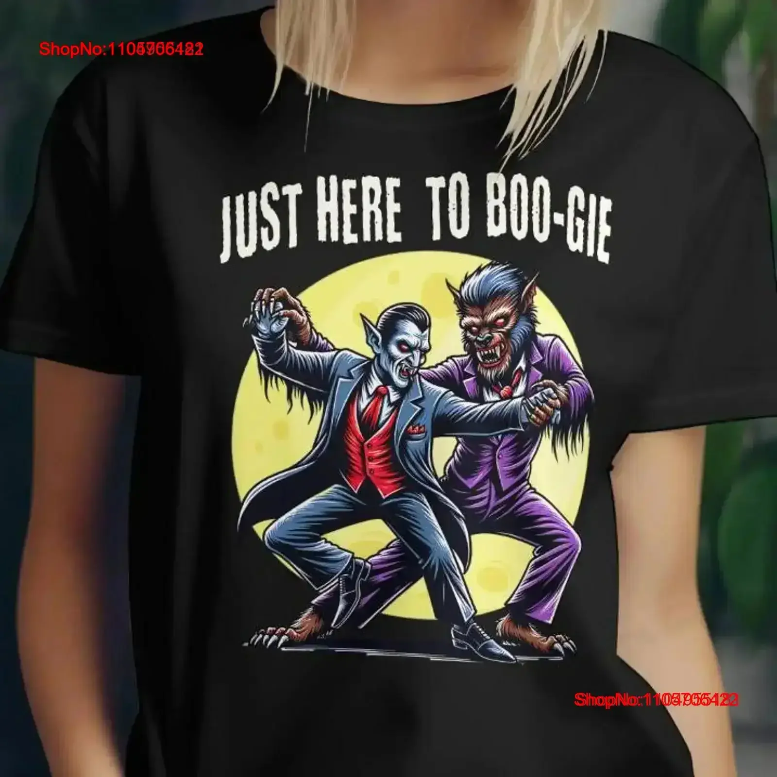 Monster Mash T Shirt Spooky Season Dancing Skeleton Halloween Retro Mom Funny vintage Washed Stylish streetwear Stretched
