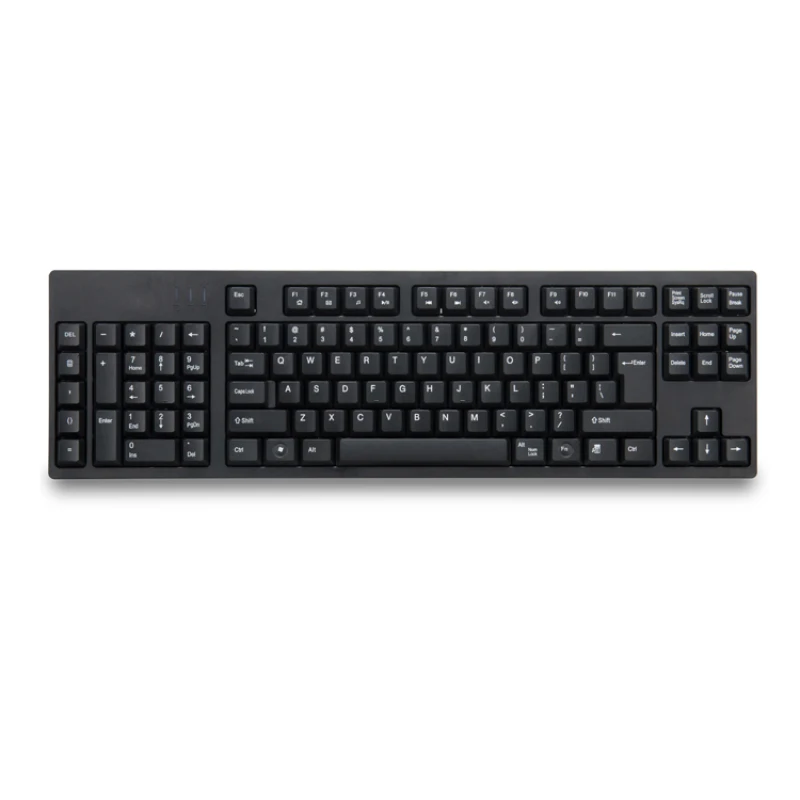 Wired Ergonomic Left-Handed Keyboard 109 Keys for Office Home Use