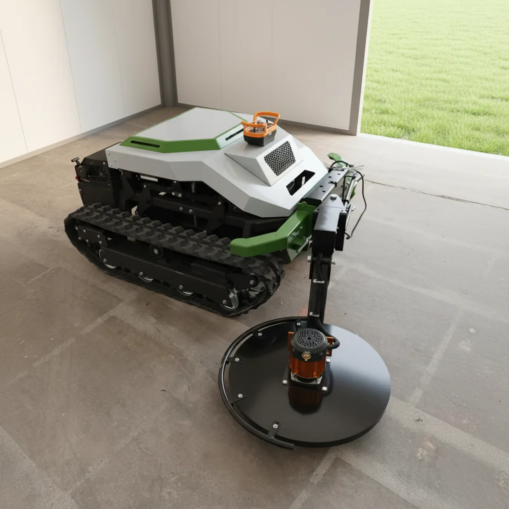 

Customize Crawler Lawn Mower Multifunctional Garden Grass Cutting Machine