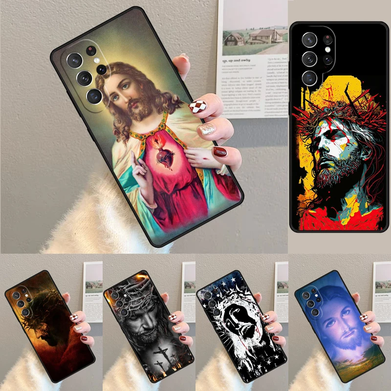 Christian Jesus Phone Case for Samsung Galaxy note 10 pro S26 Ultra S23 S24 FE S25 S21 S22 PLUS shockproof Cove