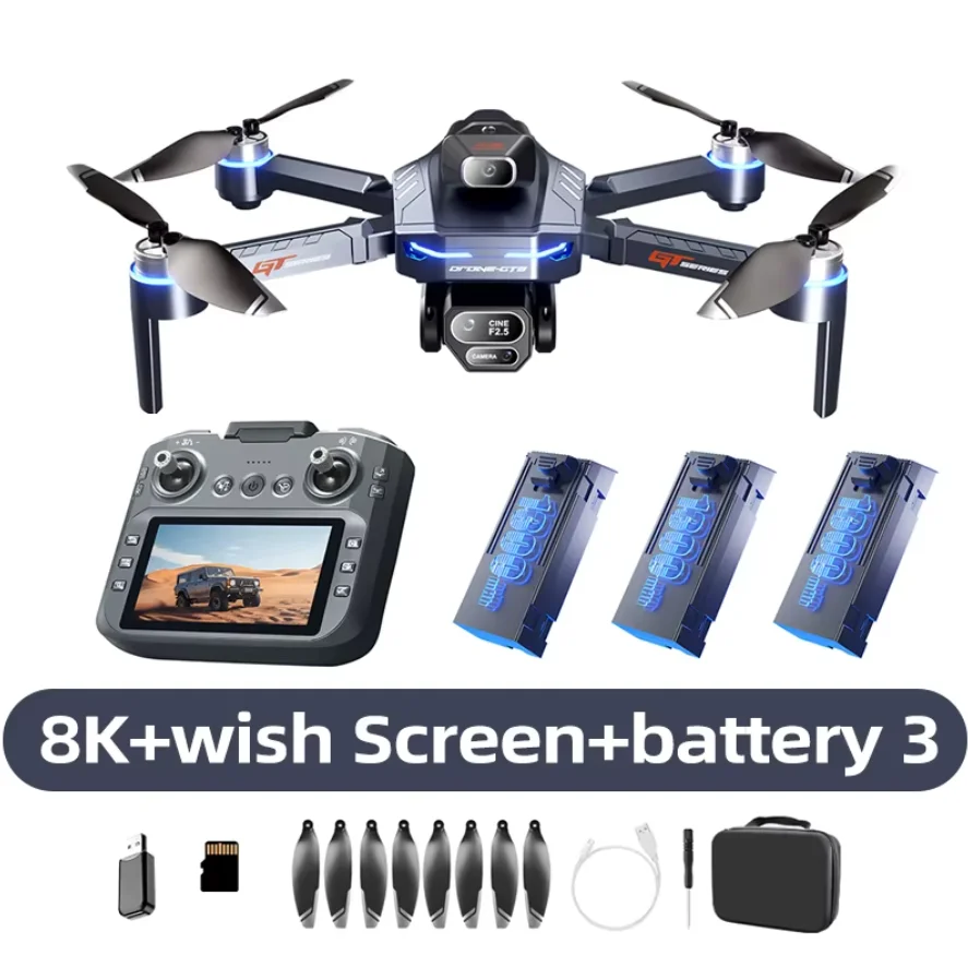 Lenovo GPS RC Drone 8K Professionele HD Luchtfotografie Laser obstakelvermijding Vliegtuig Quadcopter Drie-assige gimbal Dro