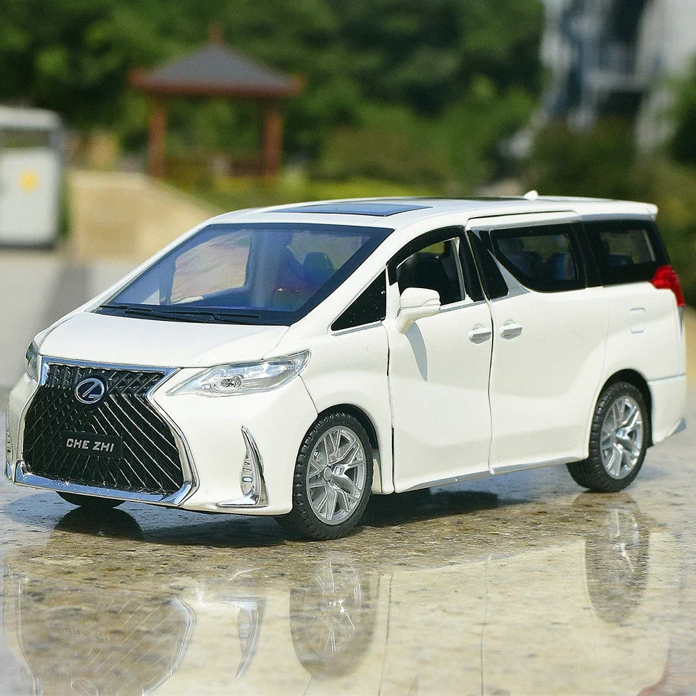 1:32 LM300H LX570 モデルカー 合金ダイキャストミニチュア車両玩具 サウンドライト ドア開閉 プルバック式 子供向けフェスティバルギフト