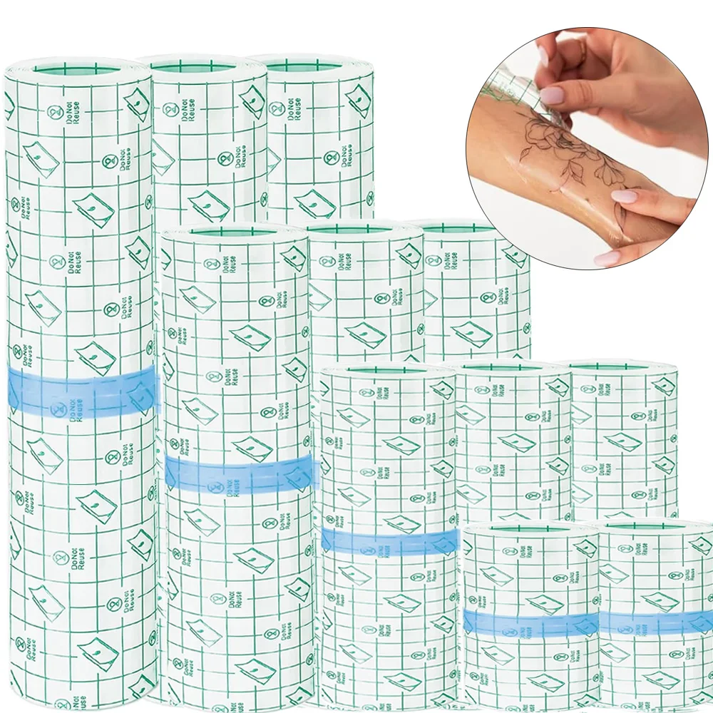 

2/5/10M Waterproof Tattoo Aftercare Film Bandage PU Tape Protective Faster Skin Healing Tattoo Adhesive Repair Accessories