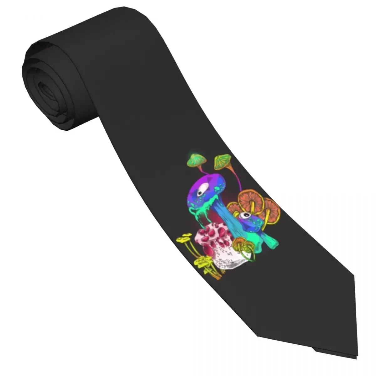 Magic Mushrooms Tie Vintage Pattern Neck s  Cool Collar  Male Daily Wear Necktie Accessories