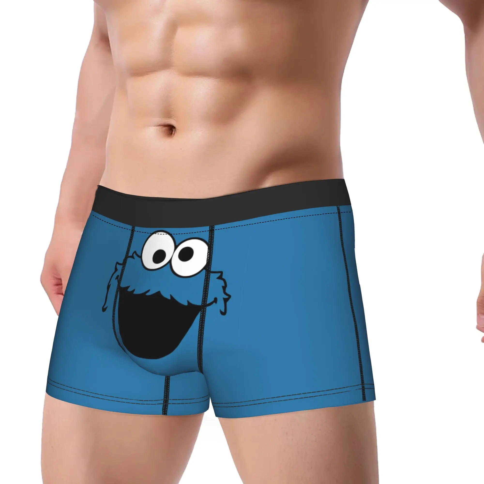 Cookies Cute Monsters Merch Boxers Briefs Funny Underwear Cartoon Cookie Boxer Shorts Gag Gift For Men