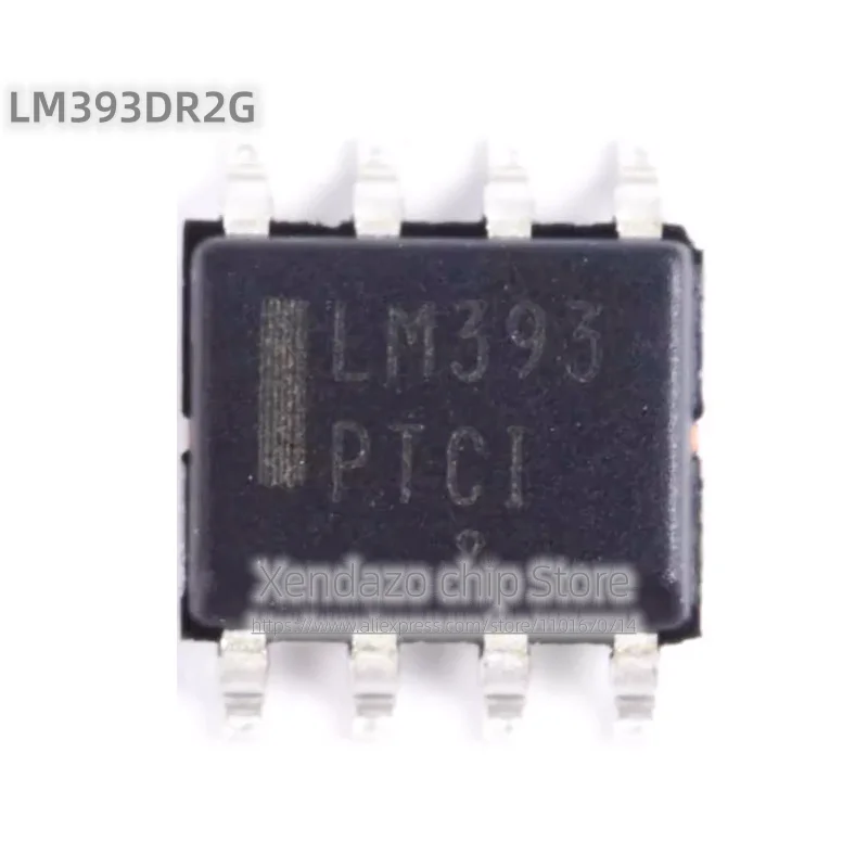 10pcs/lot LM393DR2G LM393 SOP-8 package Original genuine Standard recovery power rectifier chip