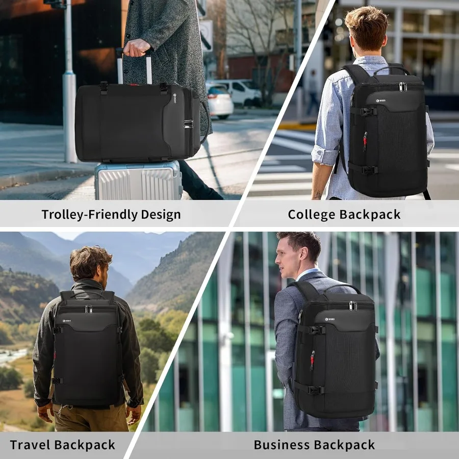 حقيبة ظهر مفرغة للسفر 60L قابلة للتوسيع فراغ الختم ضغط حقيبة السفر مع مضخة محمول مقصورة مقاومة للماء Busi #3