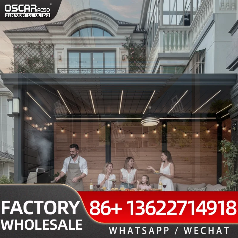 Expandable Prefabricated Outdoor Shade Set for Garden Terrace and Patio pergola
