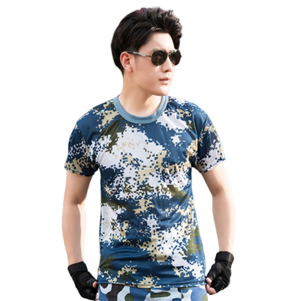 Camicia mimetica uomo e donna magliette da allenamento resistenti all'usura vendita di liquidazione Costume da campeggio Drop shipping all'ingrosso