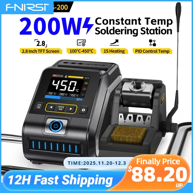 FNIRSI DWS-200 DWS Control Soldering Station: Real-World Performance for Precision Electronics Work