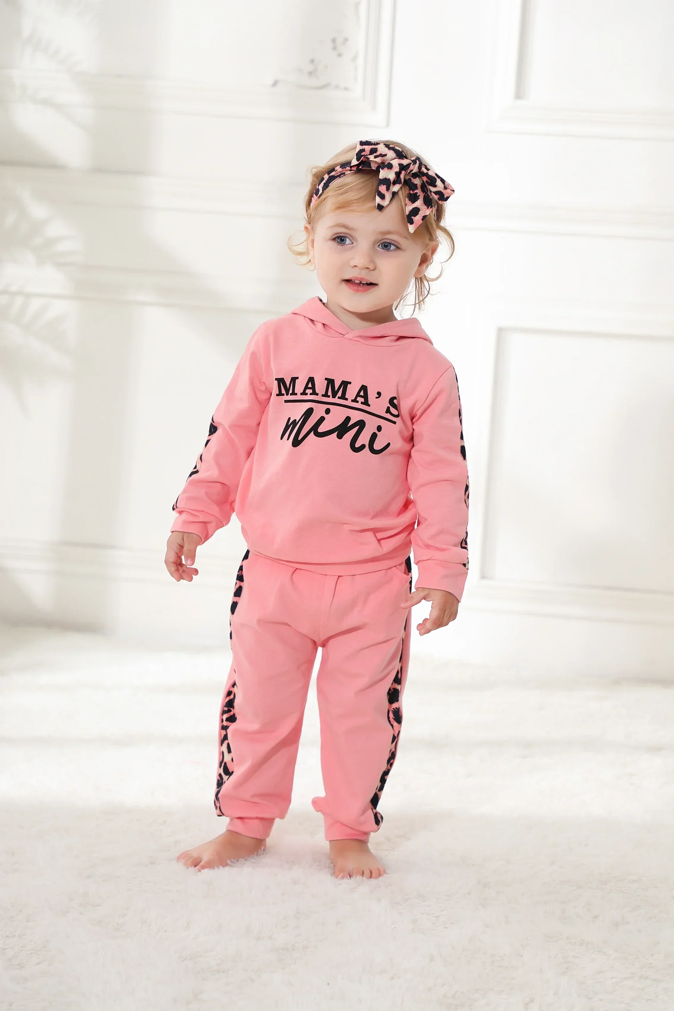 Baby Girl Clothes Long Sleeve Hoodie Tops +Pants + Headband 3pcs Outfits Infant Toddler Girls Clothing Sets