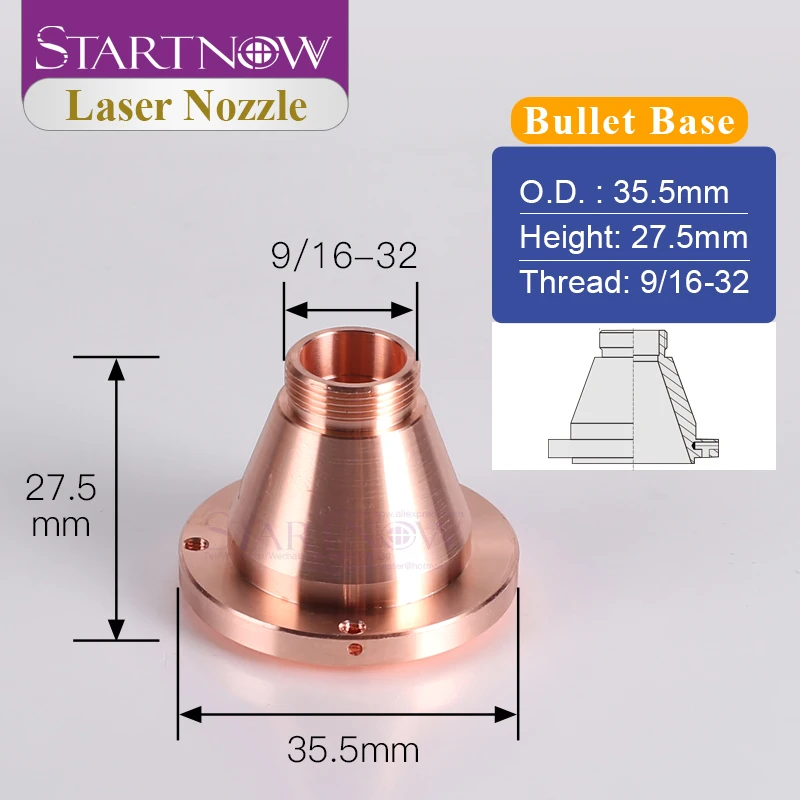 Startnow CINCINNATI Lasermech Laser Cutting Nozzles With Lid Base Bullet Jet Single Double 1.2 1.5 For Fiber Laser Machine Head