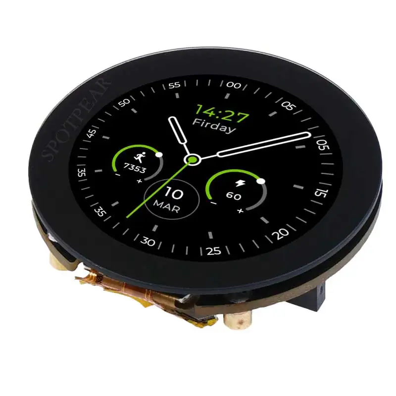 Redonda LCD capacitivo Touch Screen Display, adequado para SeeedStudio-XIAO Watch, 1.28 ", RTC, 240 × 240