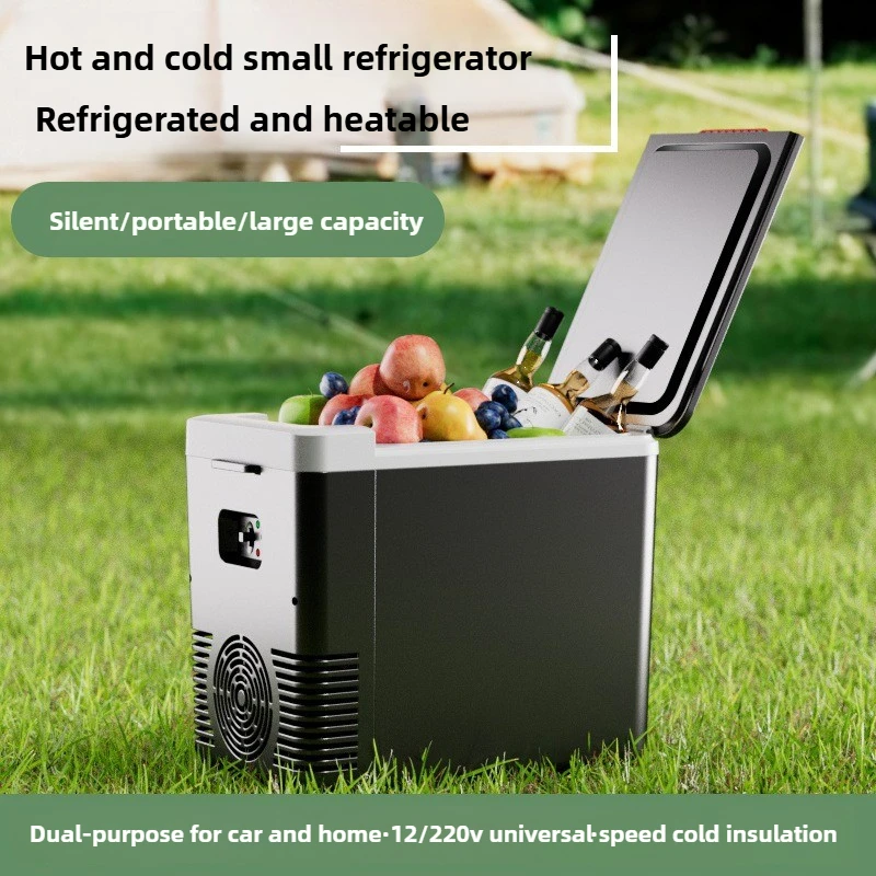 سيارة ثلاجة ساخنة وباردة 10L ثلاجة محمولة 12 فولت 220 فولت التخييم في الهواء الطلق الثلاجة الأساسية الأجهزة المنزلية