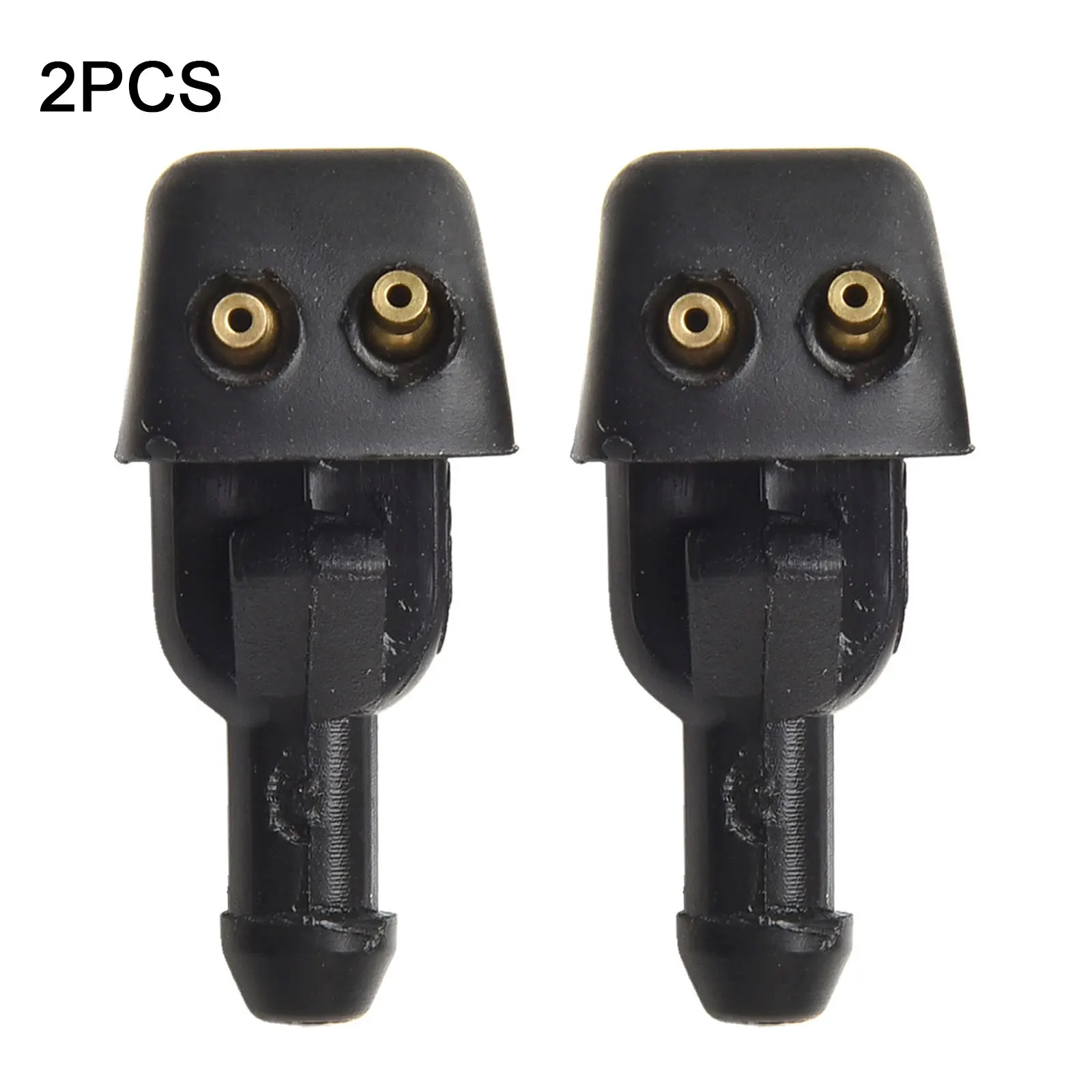 2 قطعة فوهة فوهة الجبهة اليمنى اكسسوارات أسود قطع غيار السيارات الخارجية الخارجية لفورد غسالة الزجاج الأمامي أجزاء