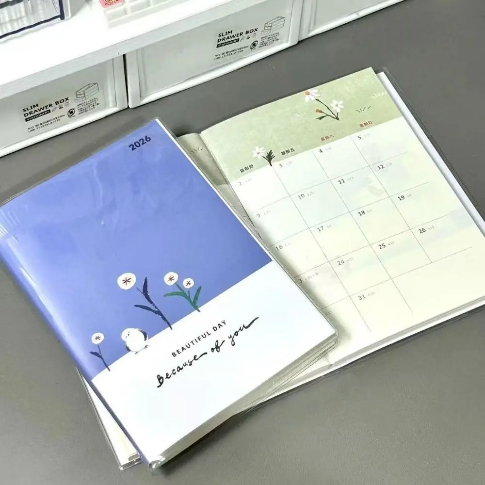 Multi Functional Hand-drawn Style Illustration B6 Notebook Soft Shell To Do List Daily Planner Notepad School Office