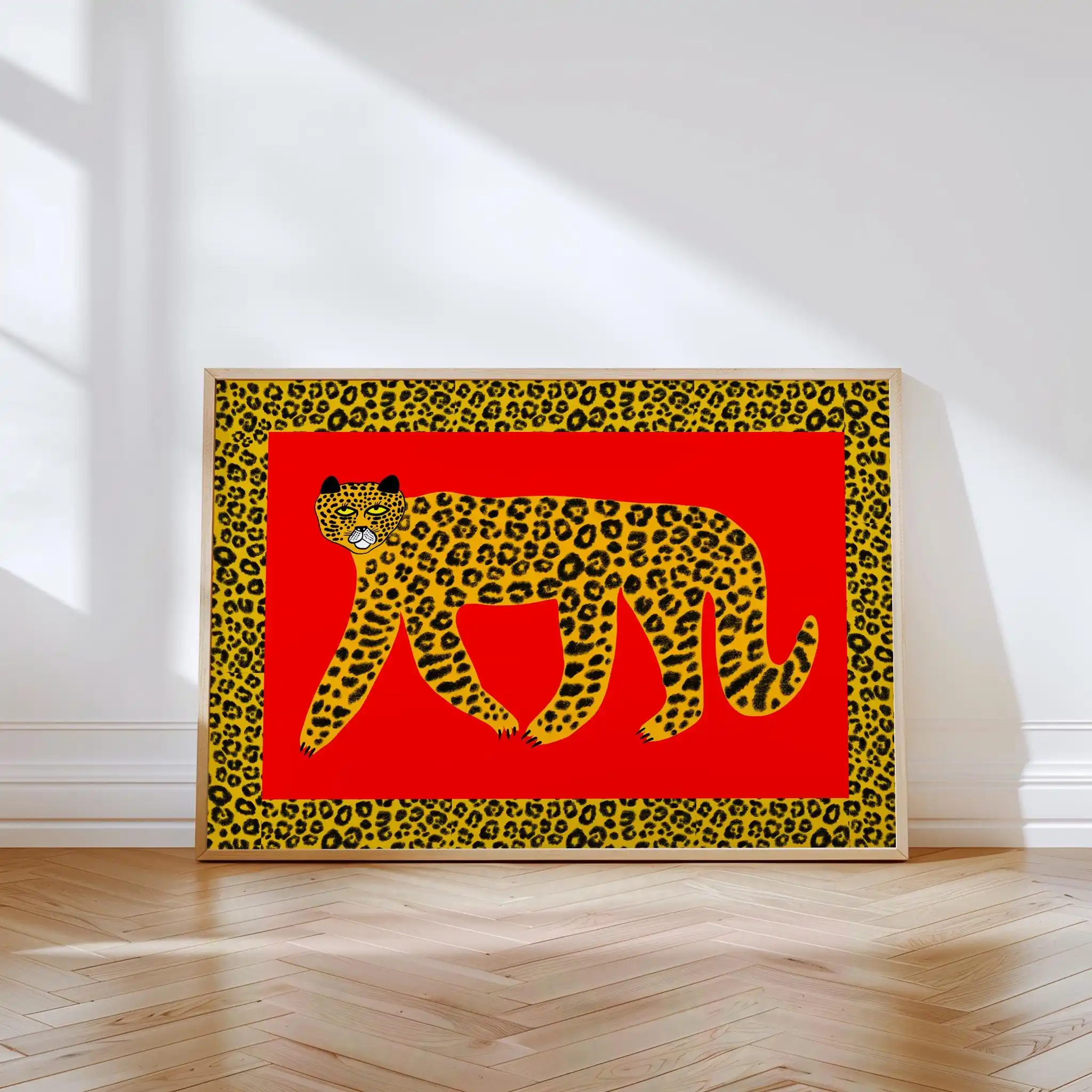 Leopard King Art Print, Home Decor, Wall Decoration, Gift for Her Kitchen, Bedroom and Living Room, House Warming, Animal Art