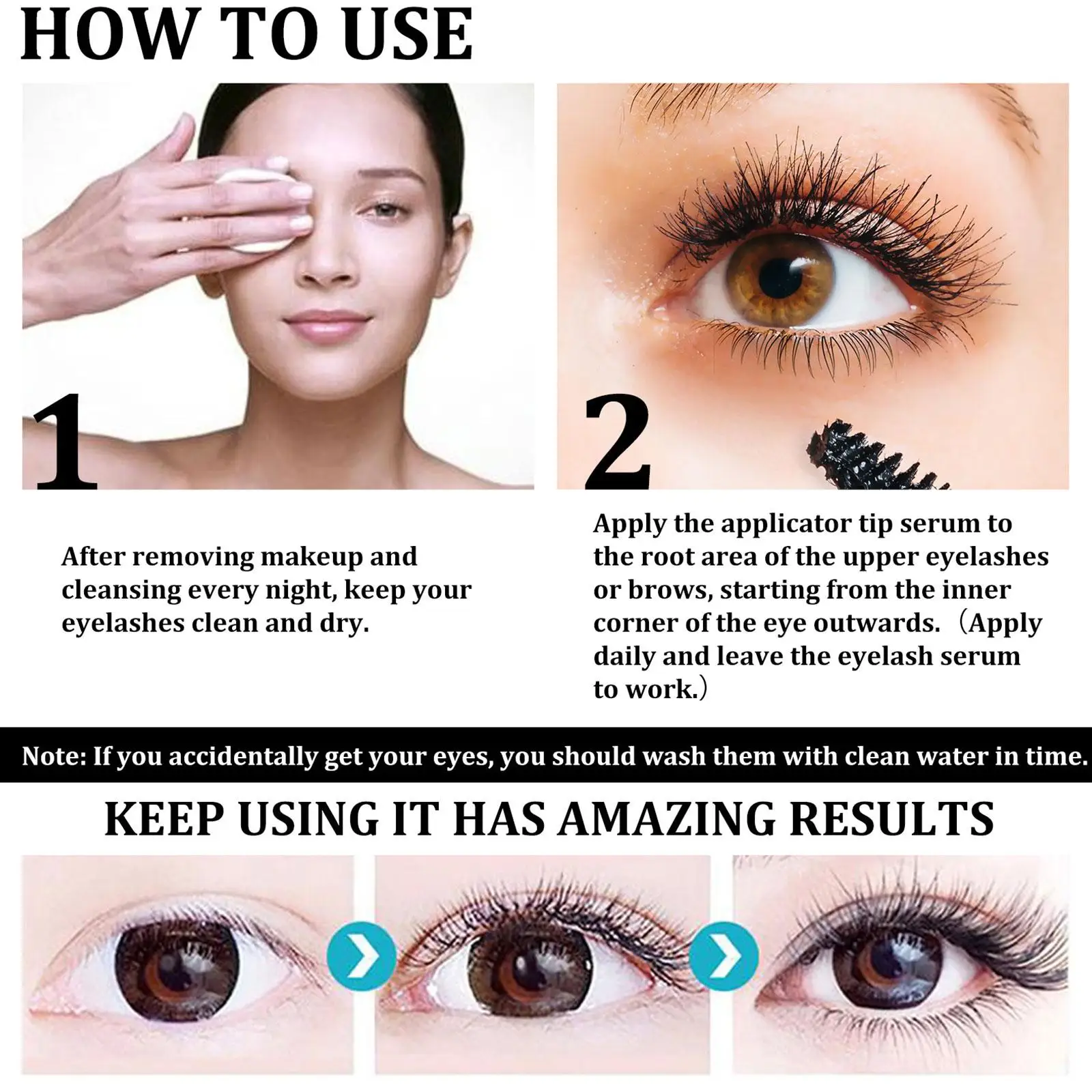 Eyelash Growth Serum สูตรสมุนไพร Eyelash Enhancer Lashes Treatment Curling Lifting Eyelashes Eyebrow Noutrient Eyelash แต่งหน้า