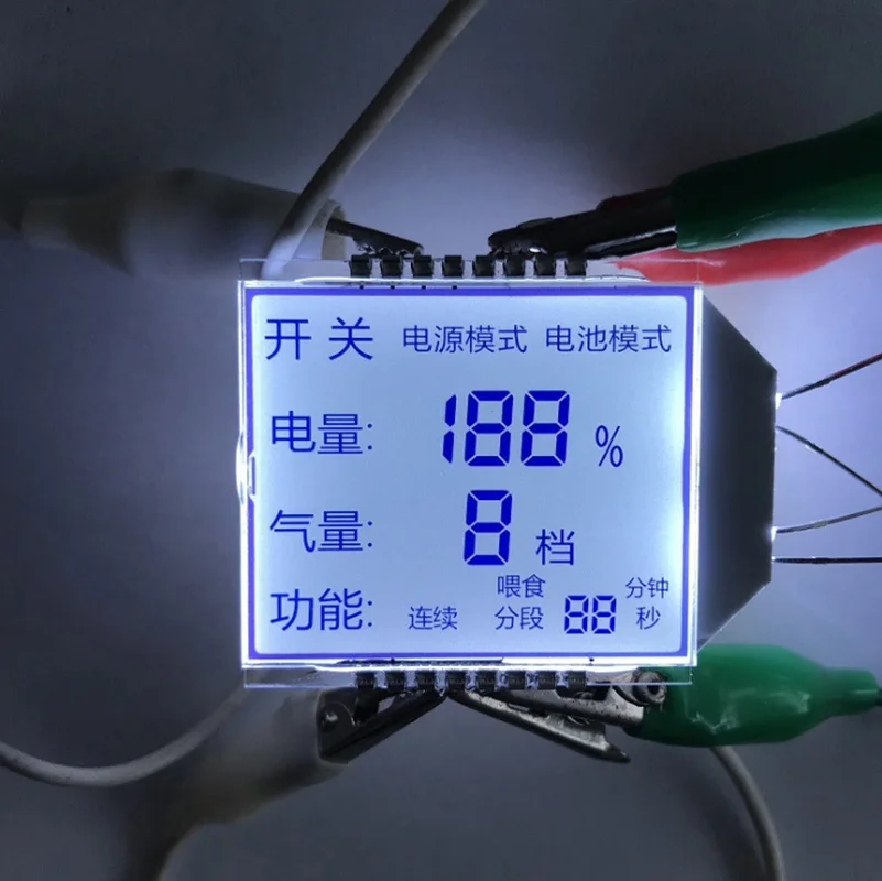 Hersteller Lager Neues LCD-Display FPC Grafik-LCD-Modul 2,7-5 V Blaues Display Weißer Code-LCD-Bildschirm