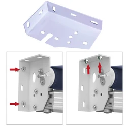 Outdoor Awning Wall/Ceiling Mounted Bracket Canopy Support Steel Sheet White Baking Paint Plate Heavy Duty Accessories