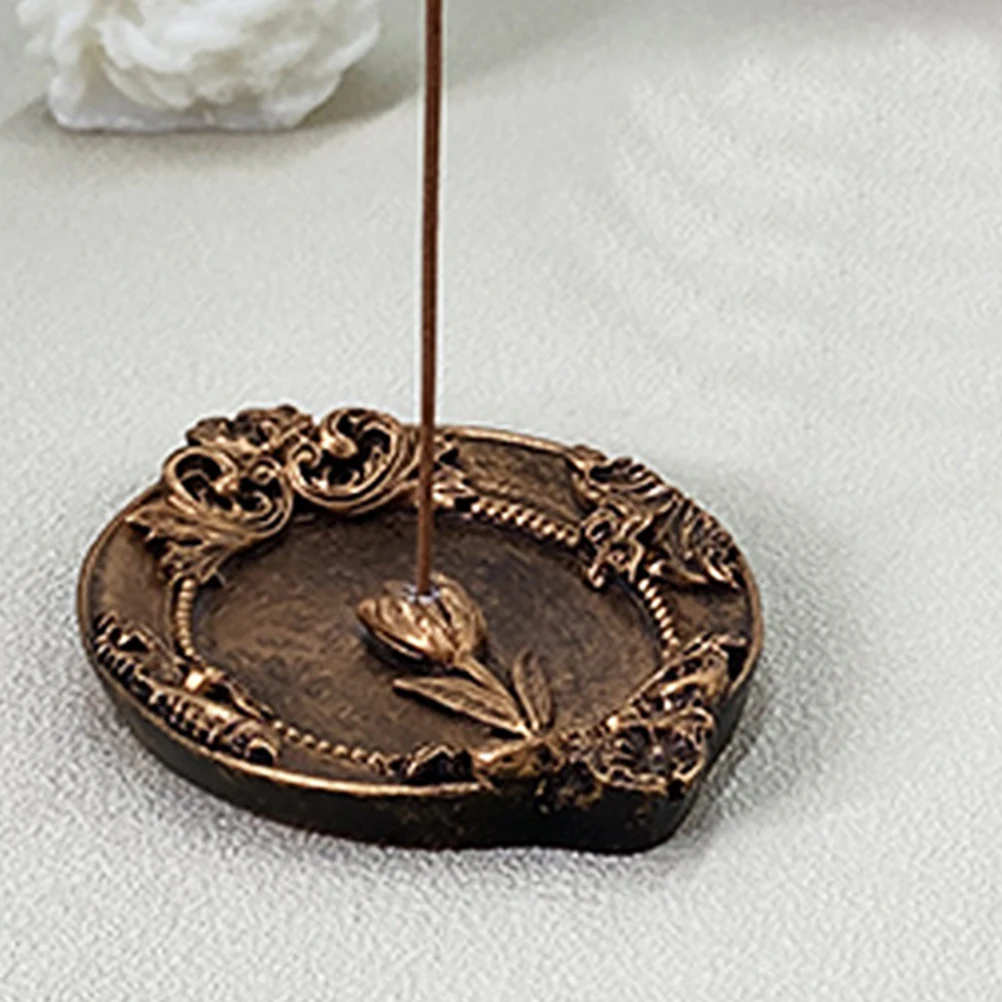

Retro Incense Stick Holder Decorative Censer Tray Home Aromatherapy Desk Yoga Studio Resin Burner Table Furnace nament