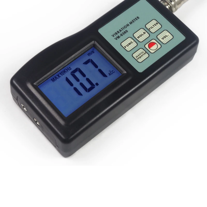 VM-6360 Digital Vibrometer Vibration Meter USB/RS-232 Bluetooth for Quality Control,Commissioning, And Predictive